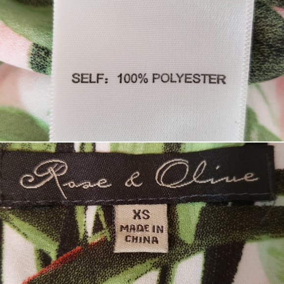 Rose & Olive Hawaiian Short Sleeve top - Picture 6 of 6